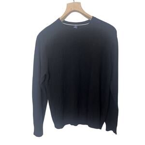 Vintage GAP Wool Blend Sweater Men’s XL Black Crew Neck Long Sleeve Y2K